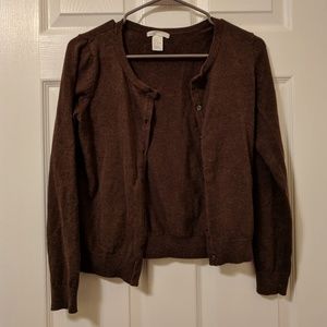 H&M brown cardigan